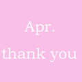 Apr. thank you
