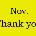 Nov.thank you